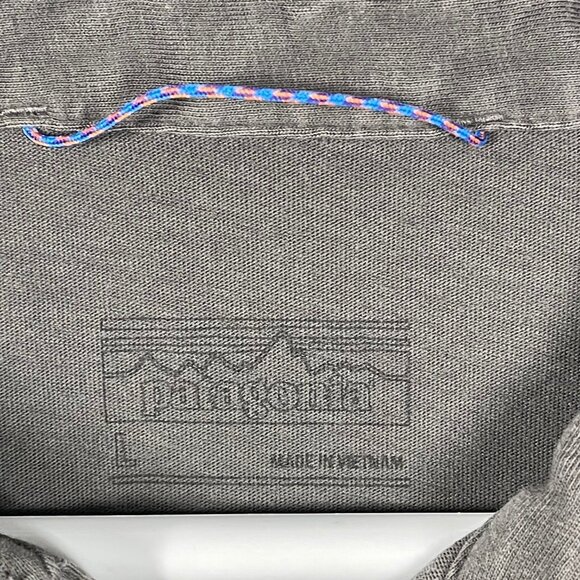 Patagonia Organic Cotton Gray Polo Shirt Mens Large - Picture 3 of 7